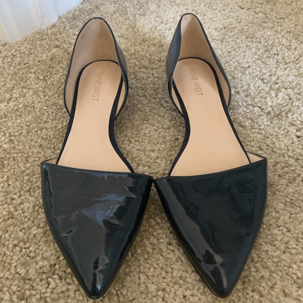 Nine West Navy Flats